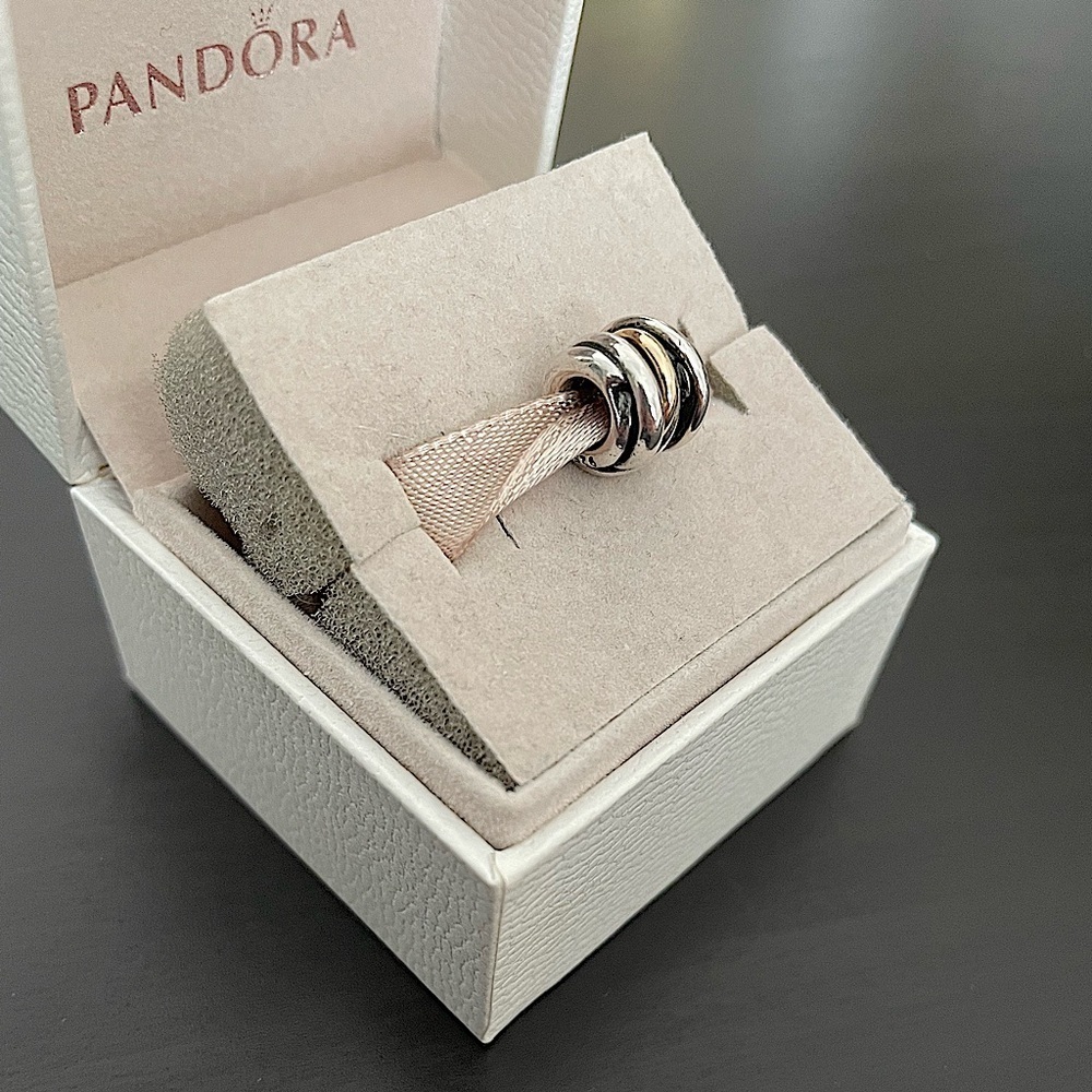 Pandora two tone charm - Picture 3 of 4